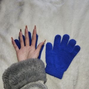 OLD NAVY Blue Kids Winter Gloves